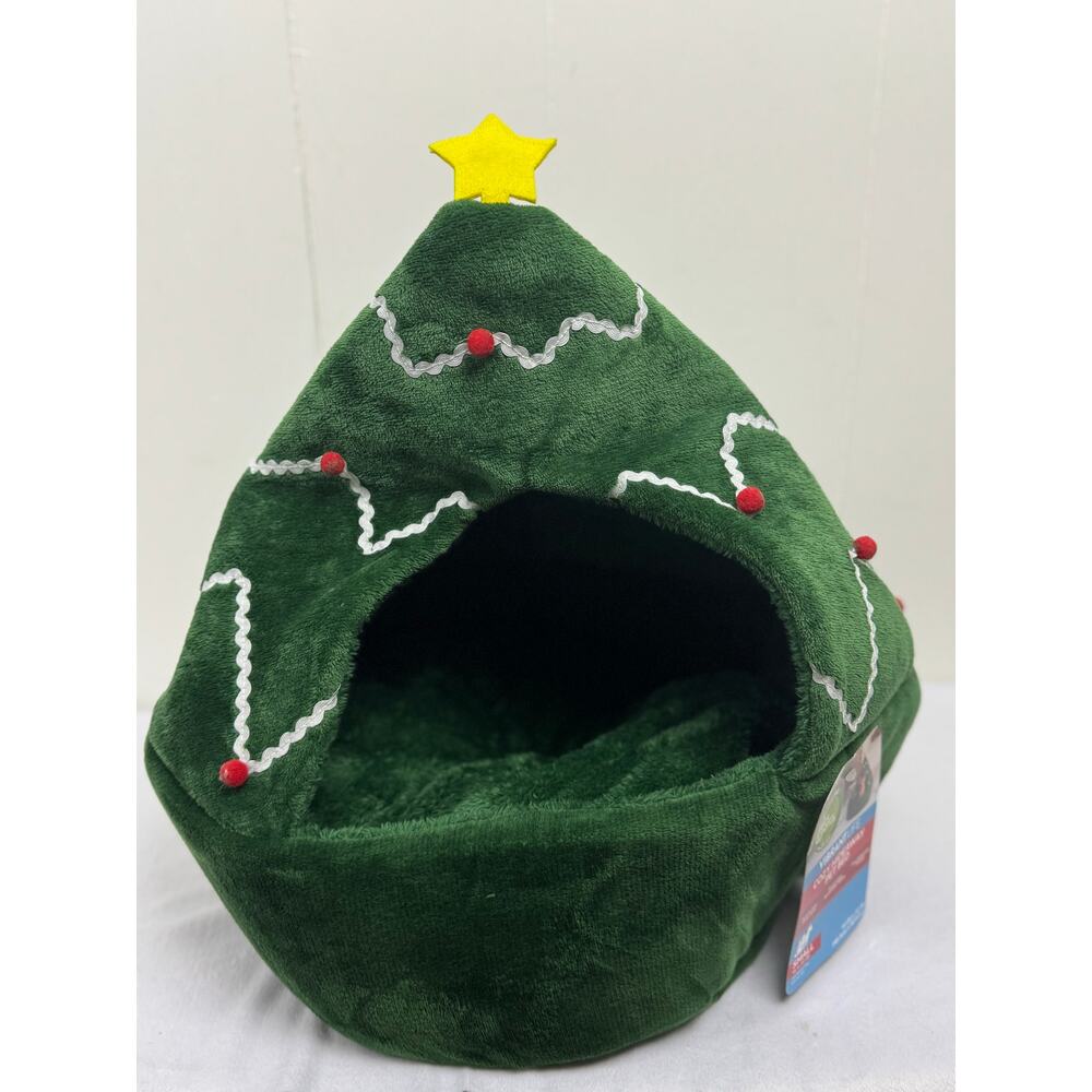 Vibrant Life Cozy Hideaway Christmas Tree Pet Bed